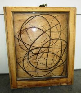 Art piece from piano wire